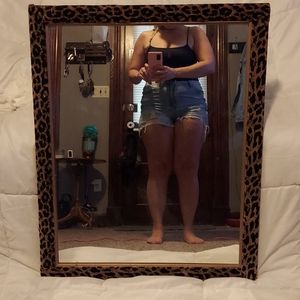 Leopard handmade mirror